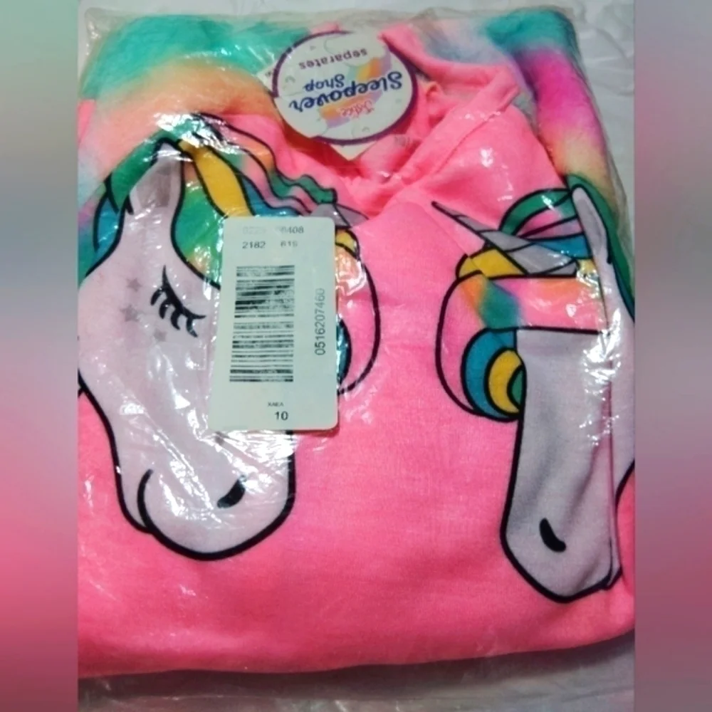 Justice Sleepovers Shop Unicorn Rainbow Pajama Set